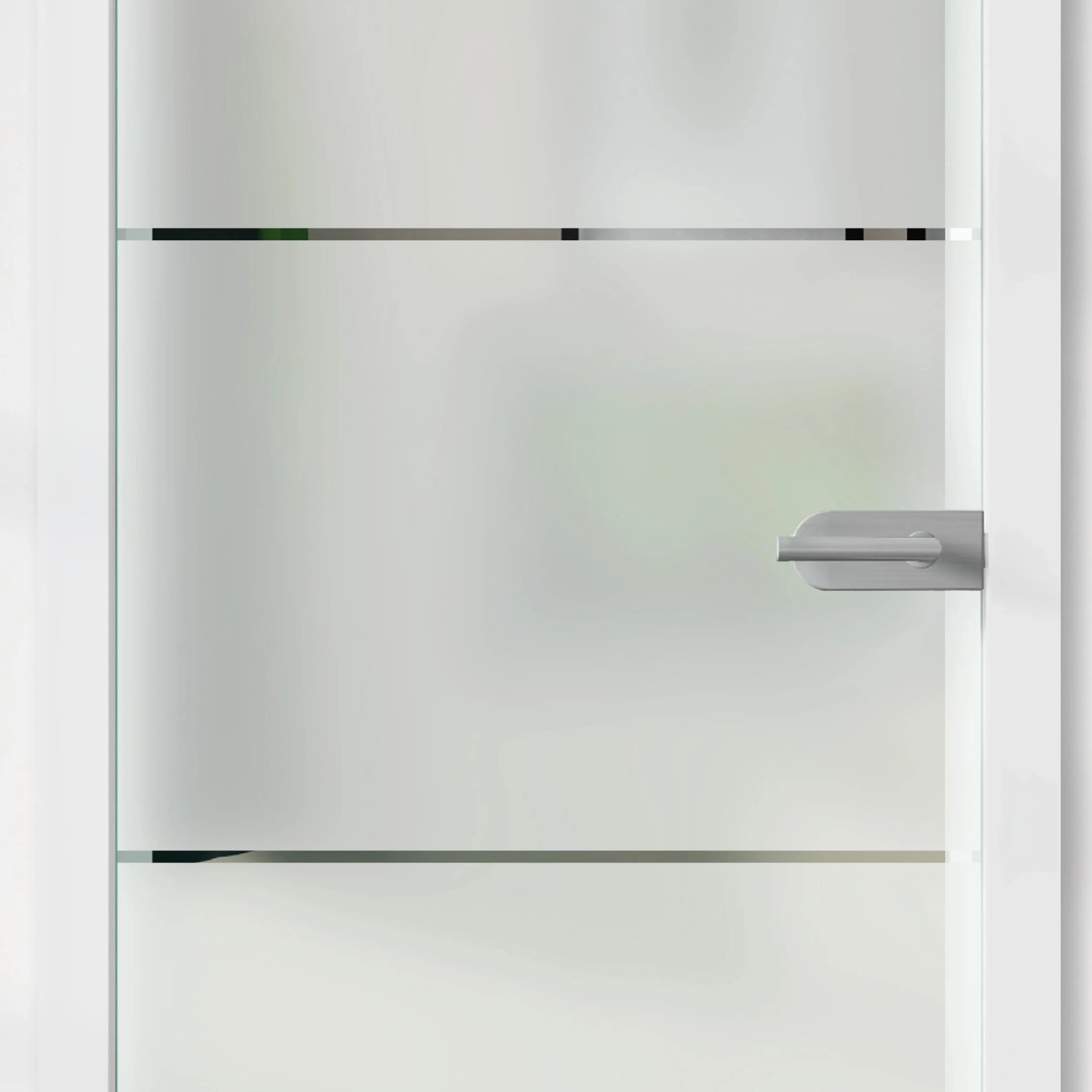 Glasdrehtür mit Siebdruck Dekor 36/05, ESG Floatglas, DIN links, für mehr Licht im Raum.