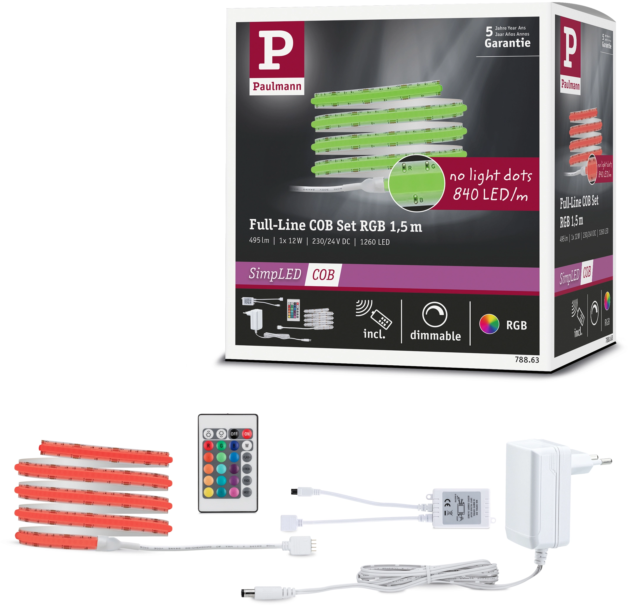 Paulmann SimpLED LED Strip COB Mehrfarbig kaufen Komplettset 1,5 12W bei OBI m