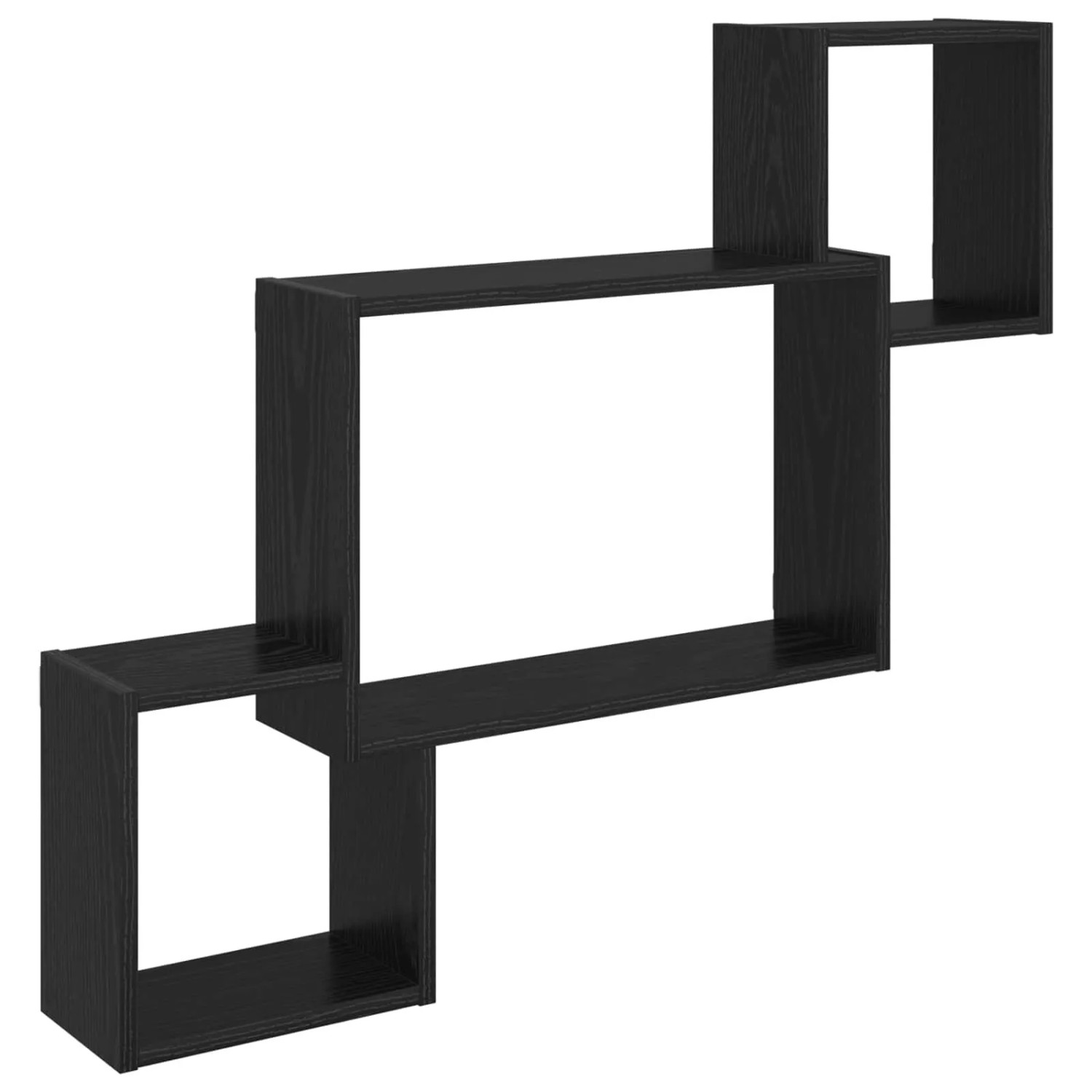 vidaXL Wandregal Wandhalterung Schwarze Eiche 91,5 x 15 x 76 cm 8012117