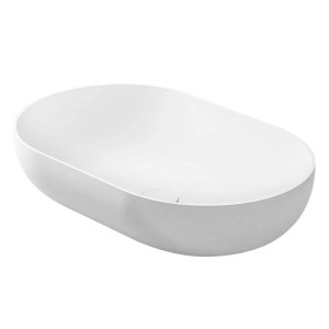 Bernstein Aufsatzwaschbecken O-540, Mineralguss, Weiß Matt. Elegantes Design für das Badezimmer.