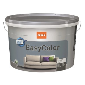 Eimer OBI EasyColor Nordicblue, matte, blaue Innenfarbe, 5 Liter.
