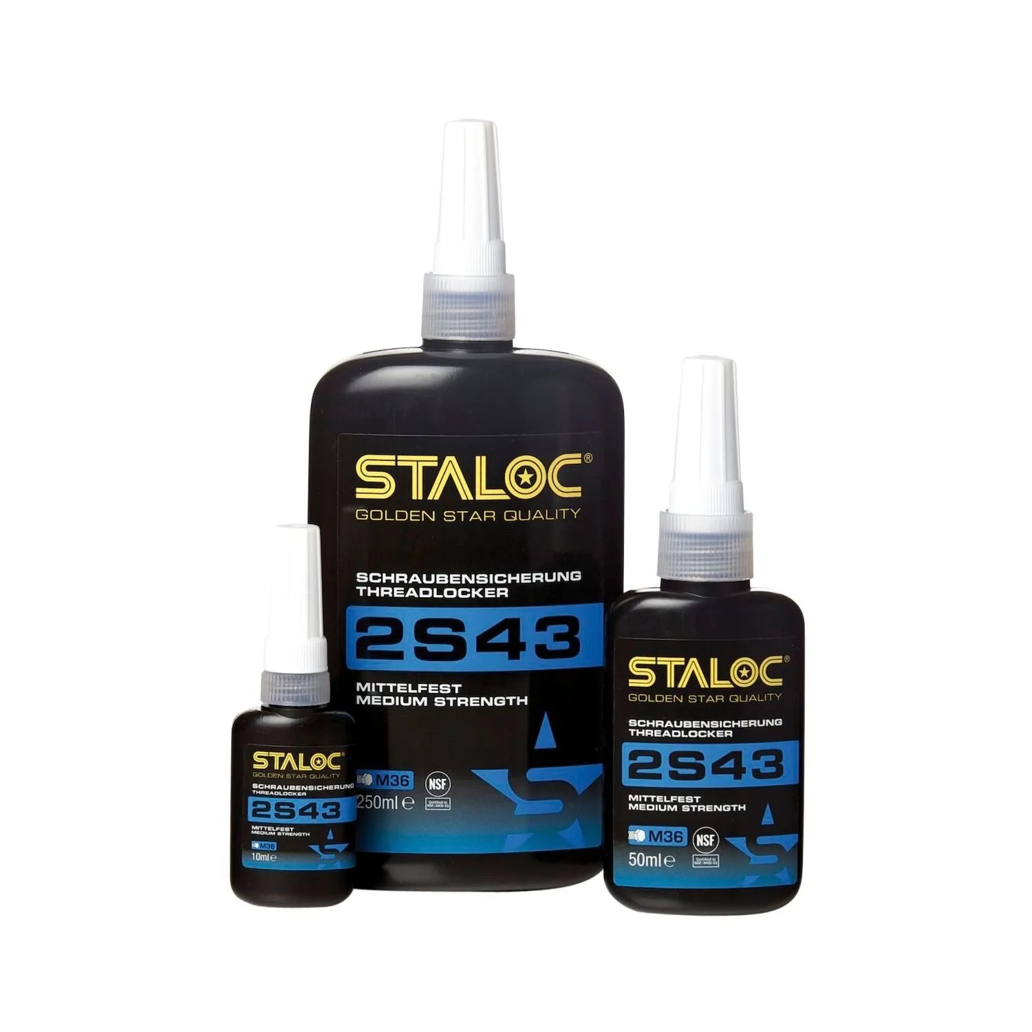 Staloc Schraubensicherung 2S77 Hochfest Rot bis M56 250 ml