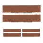 Relaxdays Rasenkante Stahl Braun Flexibel 6er Pack 15 x 101,5 x 0,1 cm