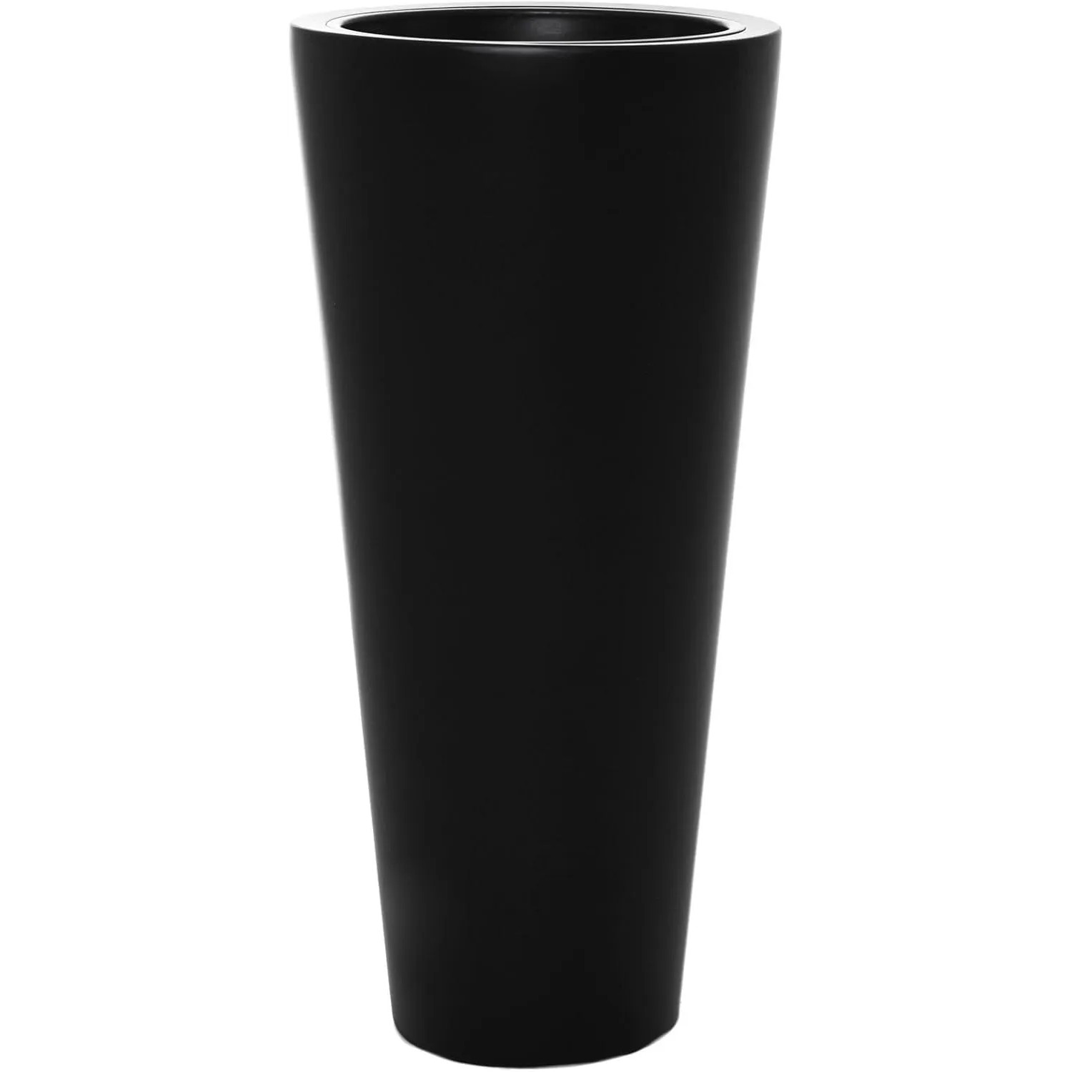 Vivanno Pflanzkübel Rondo Classico 38 cm x 38 cm x 80 cm Anthrazit