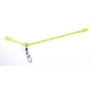Gelber Westline Feederboom Classic, 8,5 cm, 2 Stück, Angelzubehör für Feederfischen.