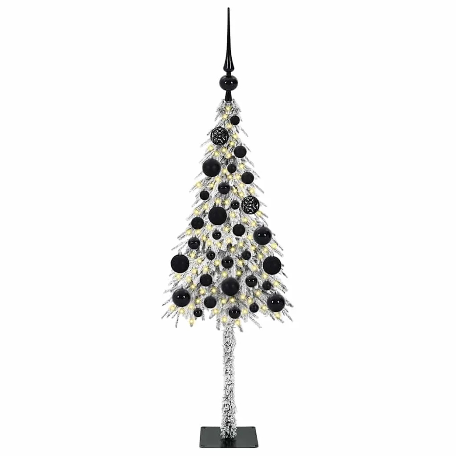 vidaXL Weihnachtsbaum mit 150 LEDs Weiß 120 cm PE und Stahl 3396204