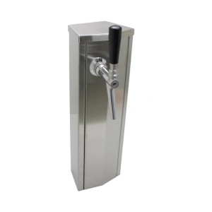 Ich-Zapfe Schanksäule Bierzapfsäule Edelstahl 1- Silber
