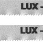 Zwei LUX Stichsägeblätter TV4BL, 110 mm, T-Schaft für Metall.