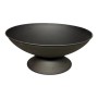 Schwarze Jet-Line Feuerschale Indio (Ø 60 cm) aus Metall mit Sockel für Garten & Terrasse.