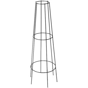 Bellissa Ranksäule, kegelförmig, 80 cm, verzinkt. Rankhilfe für Garten und Terrasse.