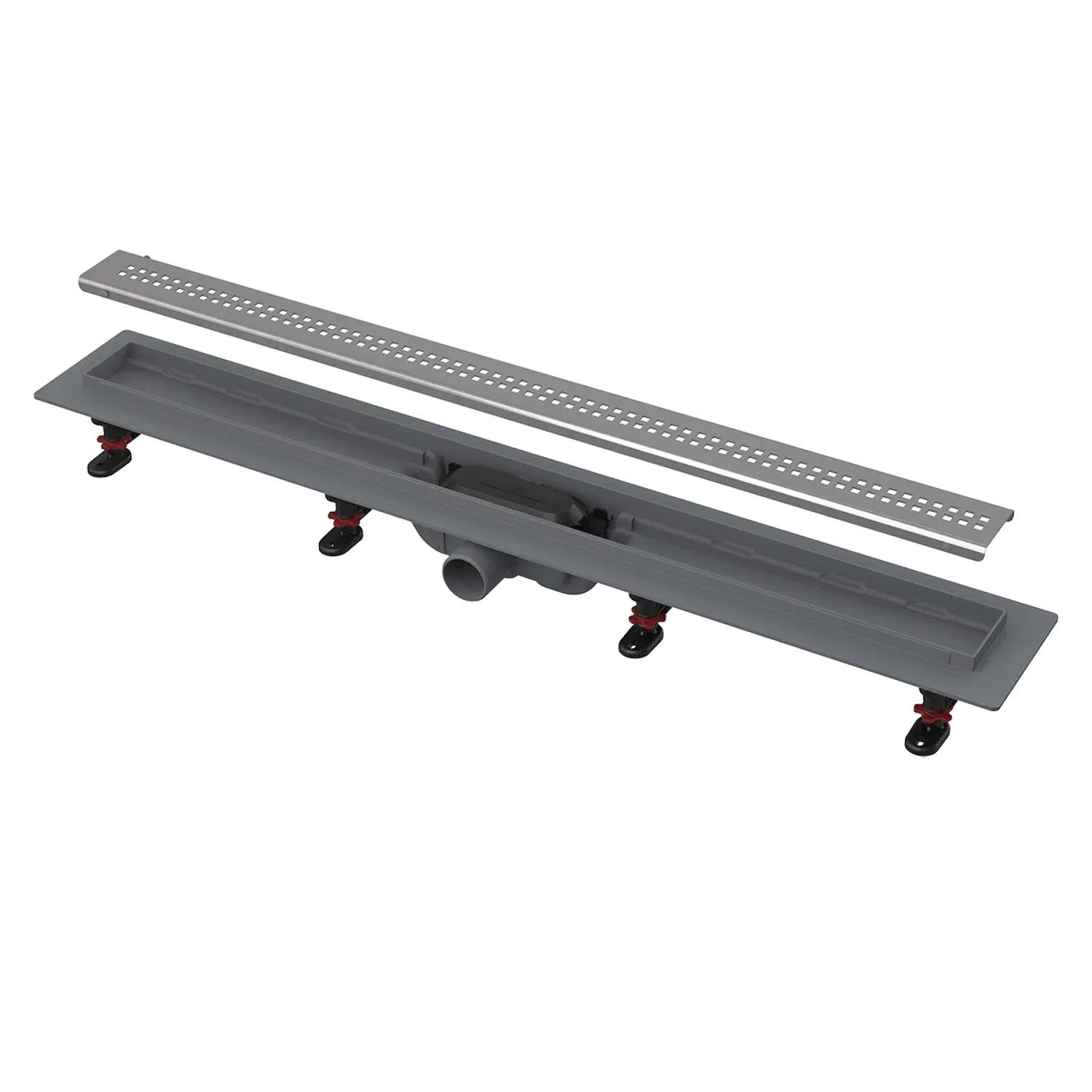 Alcadrain APZ9 Aufputz-Duschrinne mit Rand chrom 850 mm