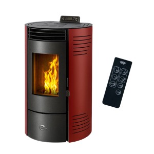Sannover Pelletofen Azora 11,6 kW Bordeaux