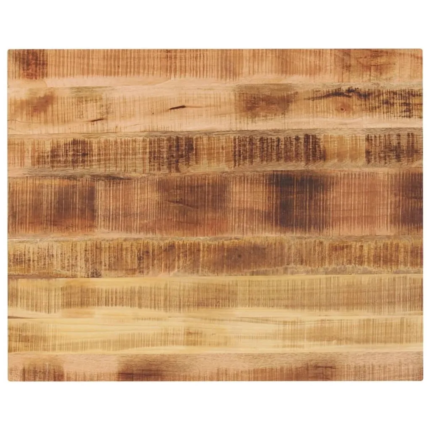vidaXL Tischplatte 90x80x3,8 cm Rechteckig Raues Massivholz Mango 371416