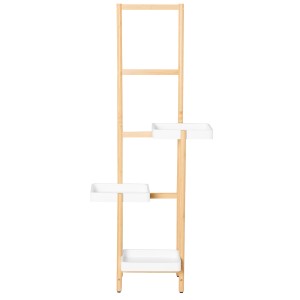 SoBuy 3-Tier Hölzern Blumenregal Pflanzenregal für 3 Töpfe Standregal STR13-WN
