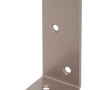 Alberts Duravis Balkenwinkel, ungleichsch., perlbeige, 40x80x30 mm, mit Schraublöchern.