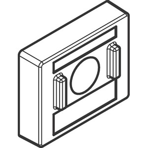Hansgrohe Fliesenausgleichsscheibe, grau, 7mm hoch, für Duschzubehör.
