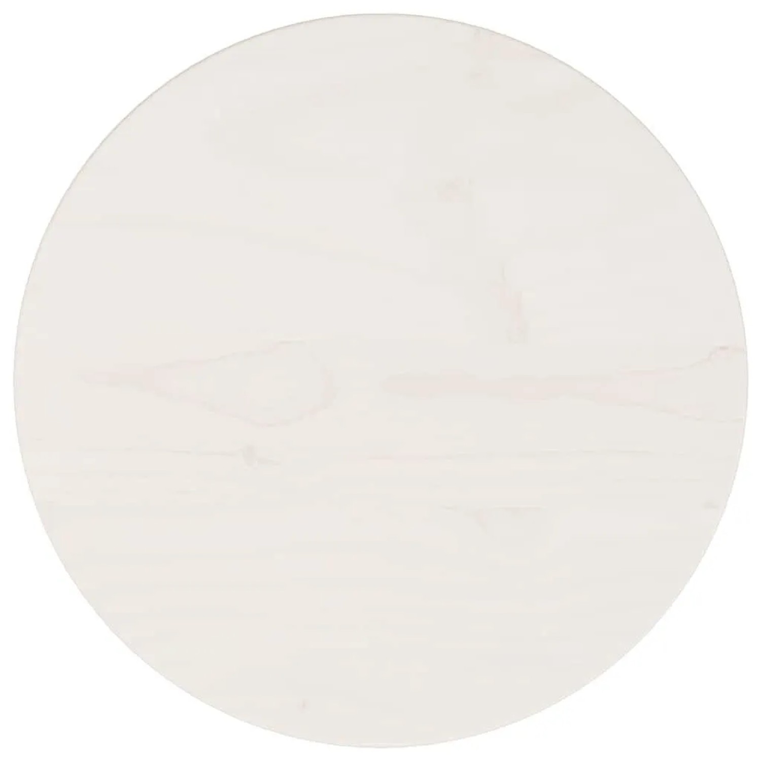 vidaXL Tischplatte Rund Weiß Ø30x3 cm Massivholz Kiefer 833656