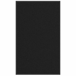 vidaXL Fußmatte Schwarz 90x150 cm 4105563
