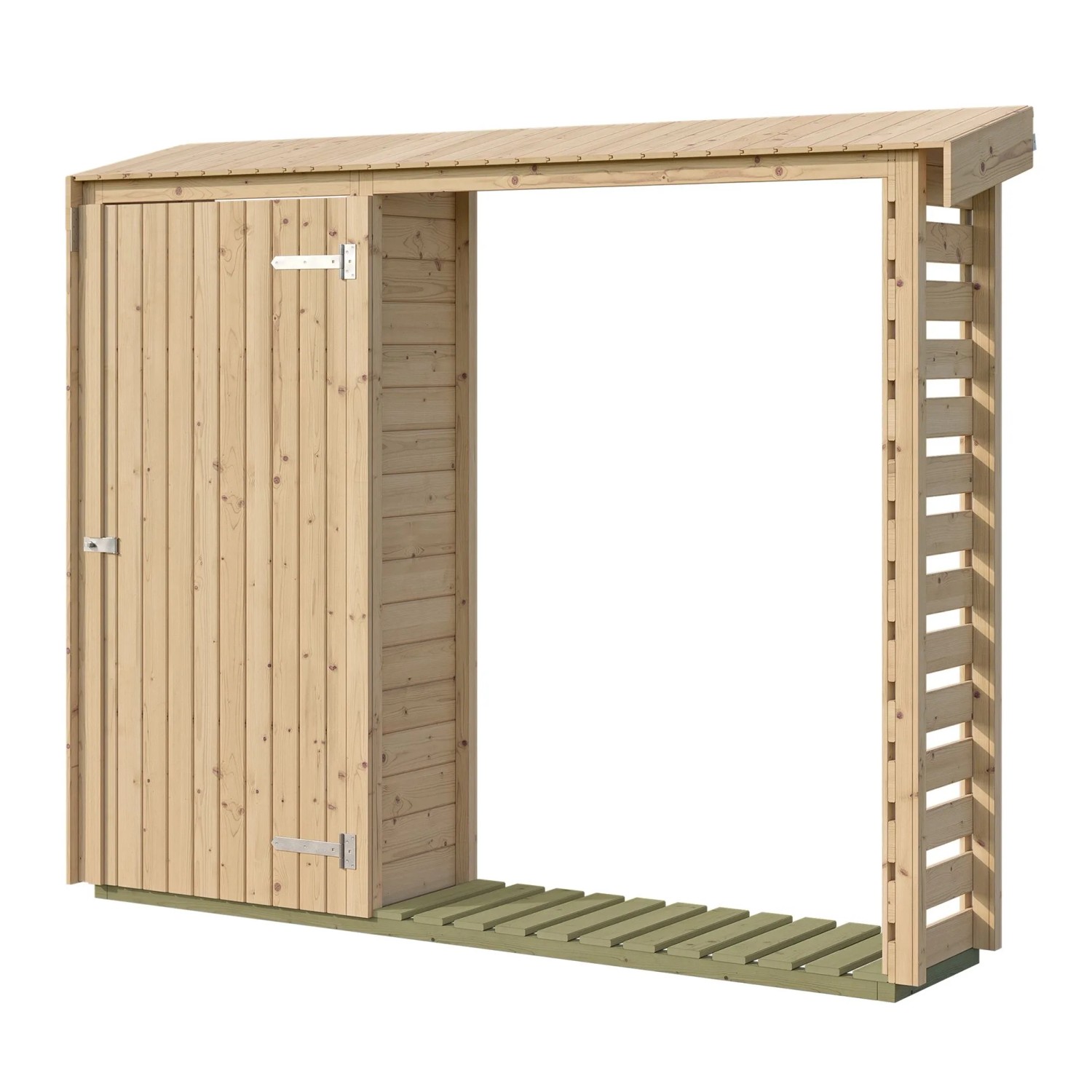 Weka Brennholzregal Killarney 250 cm Natur