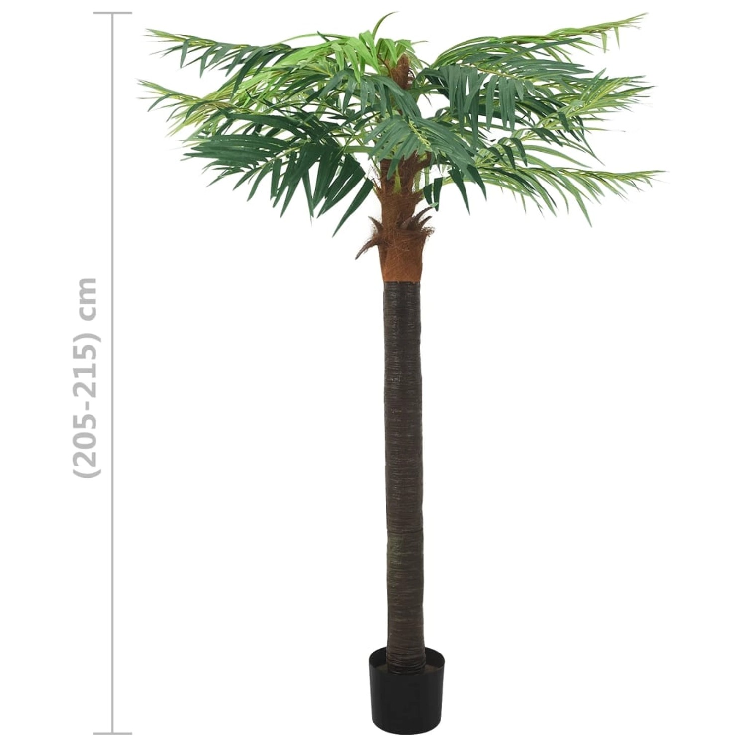 Grüne, künstliche Phönix Palme (Höhe 215 cm) im Topf für den Innenbereich.