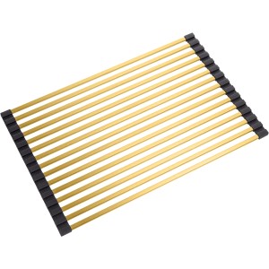 Helika Abtropfgitter, aufrollbar, 45x28 cm, goldfarben. Praktisches Zubehör für die Spüle.