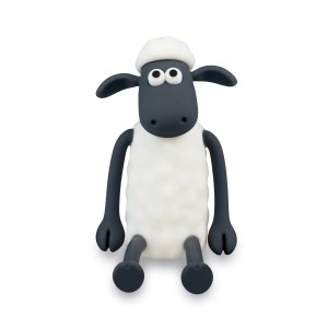 MegaLight LED-Nachtlicht Shaun das Schaf, Akku, RGB+W, 12,2 cm. Niedliches Schaf-Design.