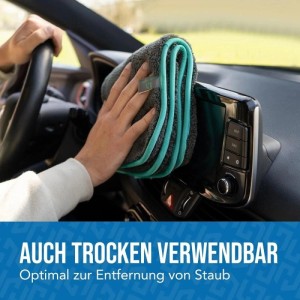 Lion Home Mikrofasertuch-Set reinigt Auto-Display. Saugstark & sanft.