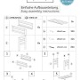 Aufbauanleitung für needs&wants Placy1 Pflanzenständer: Schritt-für-Schritt Anleitung mit Einzelteilen.