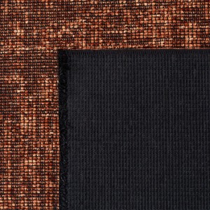 Detailansicht: Ayyildiz Kurzflorteppich Space 1900 in Kupfer, modernes Design.