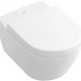 Villeroy & Boch Wand-WC Subway 2.0, Tiefspüler, spülrandlos, Weiß. Wandhängendes WC mit CeramicPlus Beschichtung.