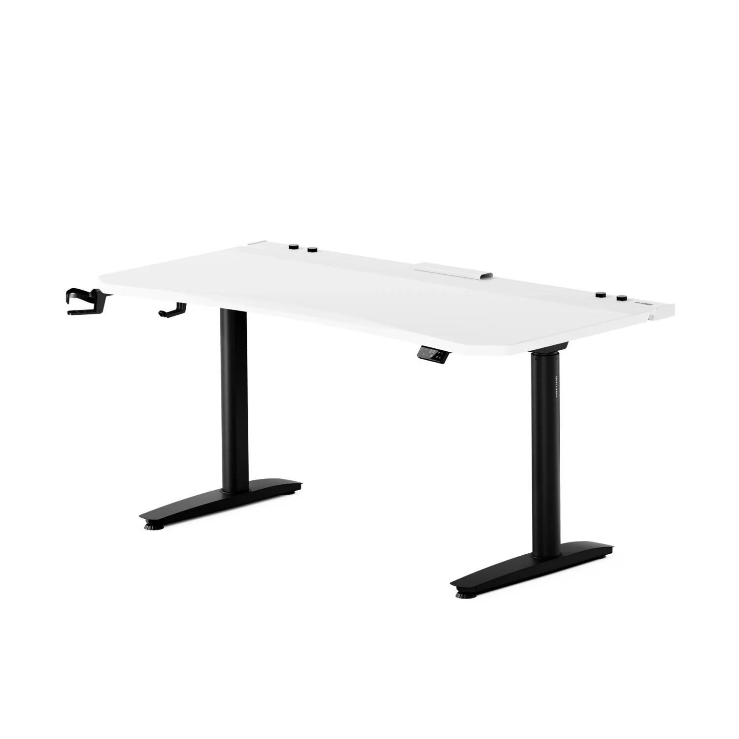 DIABLO CHAIRS Elektrisch Verstellbarer Gaming-Schreibtisch X-Forge 1600 x 800 mm Weiß-Schwarz