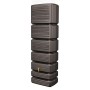 4rain Wandtank Slim Wood Decor 350 l Darkwood Regentonne mit Auslaufhahn.