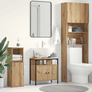 vidaXL Waschbeckenunterschrank Artisan-Eiche 60x30x60 cm Holzwerkstoff 862233