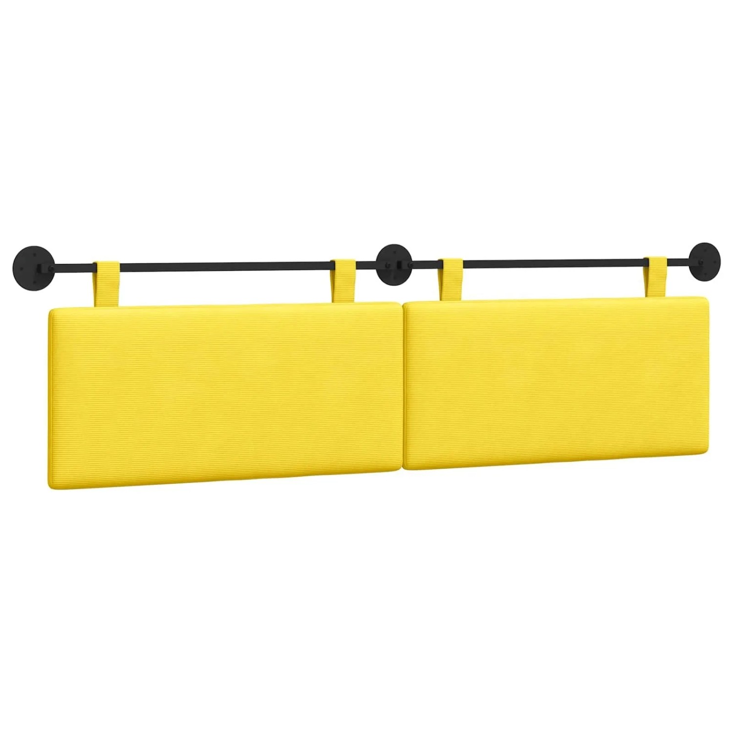 vidaXL Hängevorderseite Uni Helles Gelb 170 x 55 x 5 cm Cordstoff 42031822