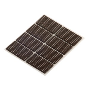 Fix-o-moll Filzpads, braun, 25x40x3,5 mm, 8 Stück, selbstklebend und rutschhemmend.
