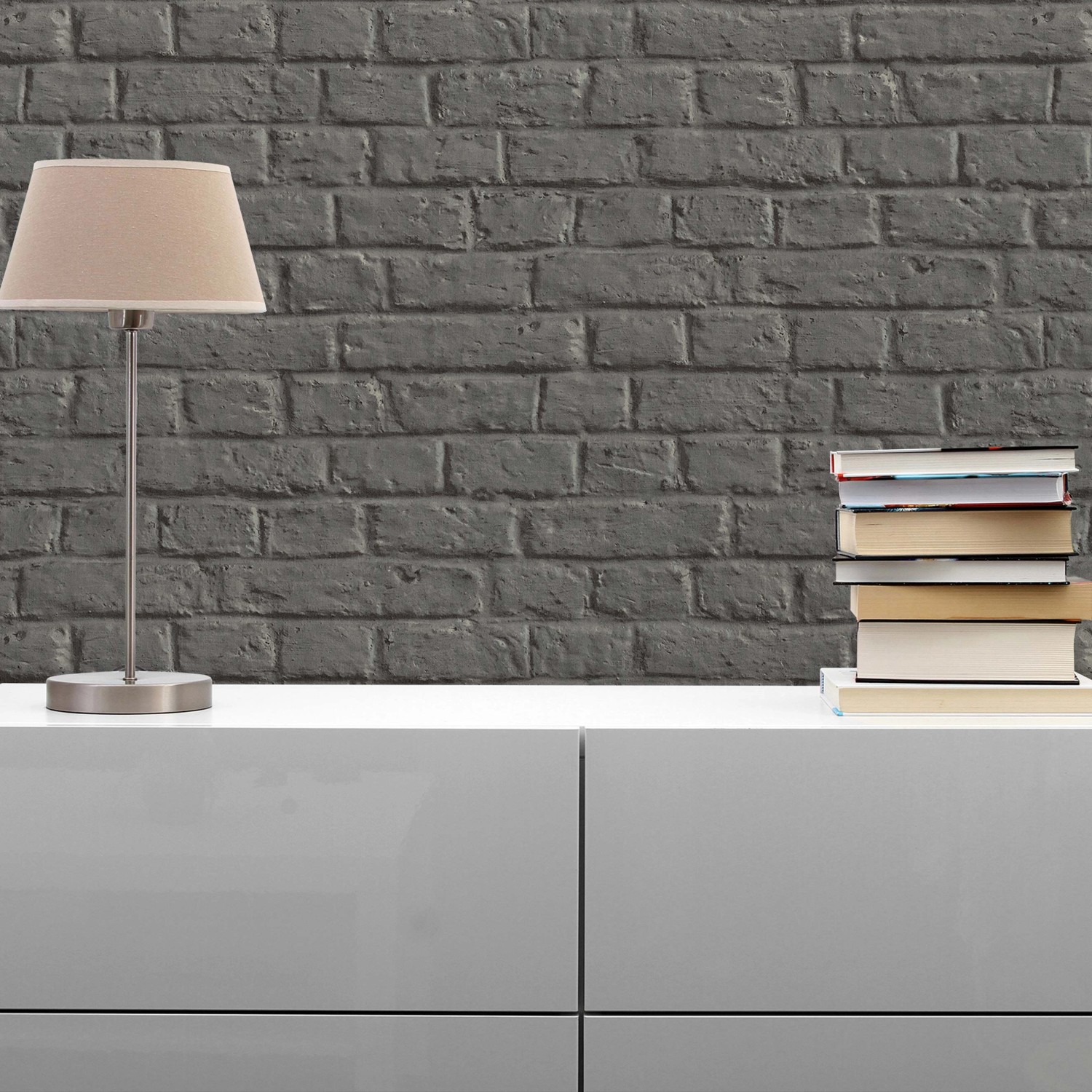 Tadessi Vliestapete Ricco M1 No 270 in Steinoptik Grau-Schwarz als Steintapete.