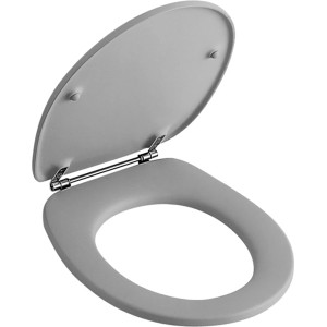 Villeroy & Boch WC-Sitz Omnia Classic, Alpinweiß, Duroplast mit Edelstahlscharnieren.