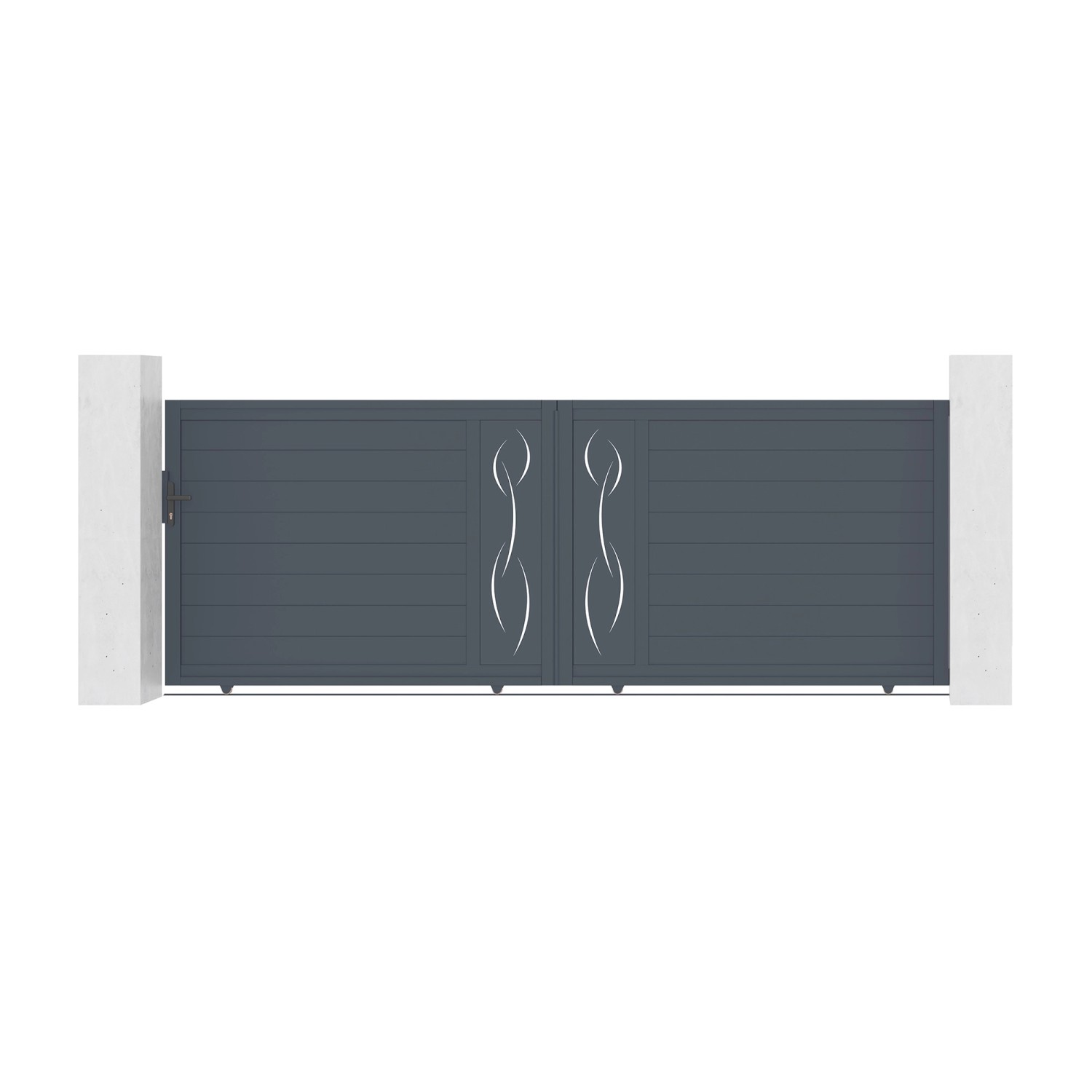 Casanoov Schiebetor 4M Life H 140Cm & Gartentür 1M Life H 140Cm Aluminium G günstig online kaufen
