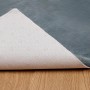 vidaXL Kunstfell Teppich Olite in Anthrazit, Unterseite mit Anti-Rutsch-Punkten auf Holz. Weicher Polyester Teppich.