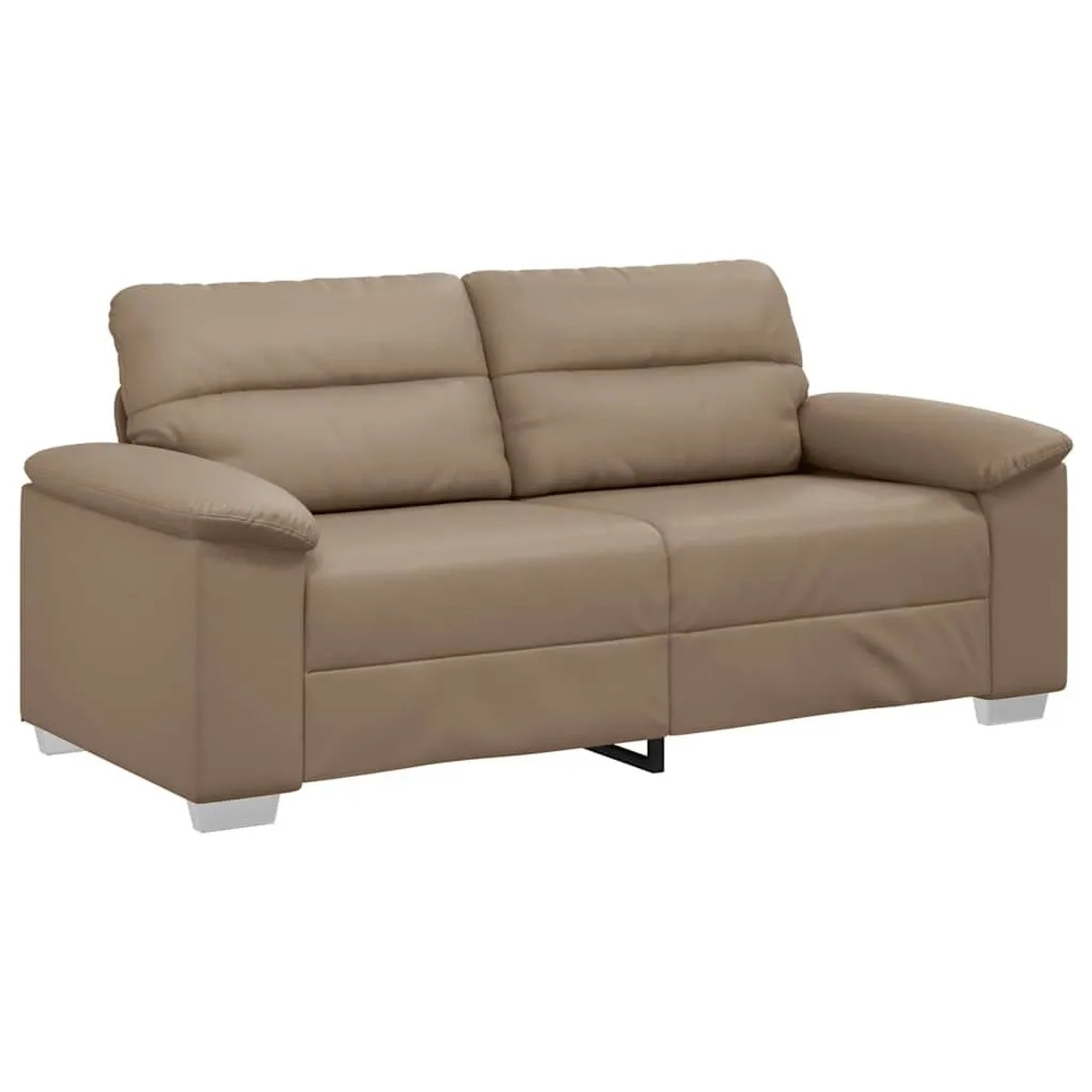 vidaXL 2-Sitzer-Sofa Cappuccino 140 cm Kunstleder 4105342 günstig online kaufen