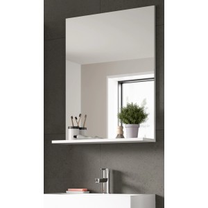 Inn.Furn Badezimmer Spiegel in Weiß 60 x 79 cm Shawn