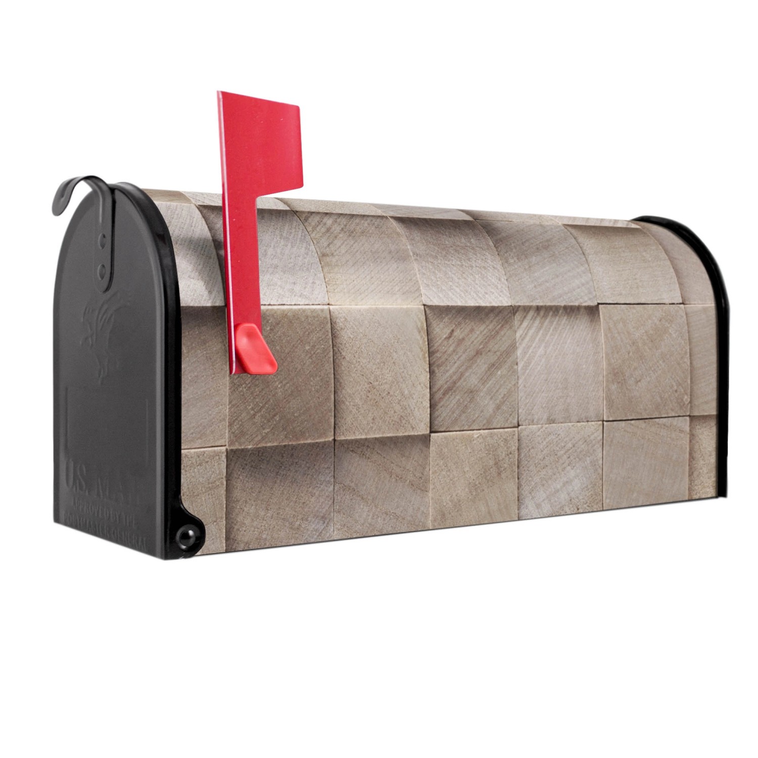 Banjado Amerikanischer Briefkasten Schwarz 48x22x16cm US Mailbox Letterbox günstig online kaufen