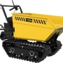 Güde Raupendumper GRD 400/R in Gelb-Schwarz, ein Baugerät für Lasten bis 400 kg.