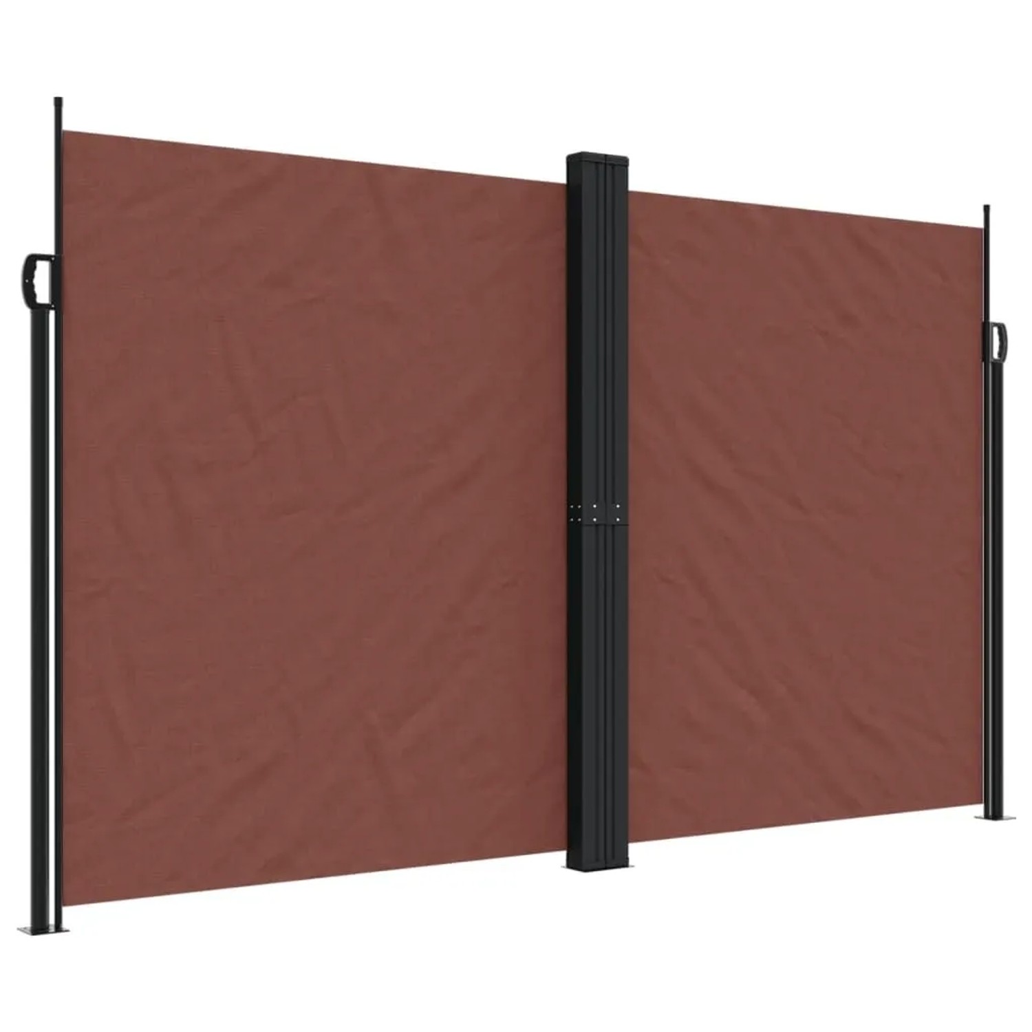 vidaXL Seitenmarkise Ausziehbar Braun 200x1000 cm 4004764