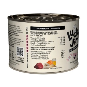 Lucky Jim Hunde-Nassfutter Mini Adult Rind & Lamm, 200g Dose.