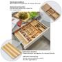 SOTECH ORGA-BOX 3 Bambus Besteckeinsatz Für 80er Schublade 473x697x56 mm mit 7 Fächer Für Nobilia Küchen Ab August 2012_4