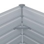 Detailansicht: furnicato Hochbeet aus verzinktem Stahl, braun, Eckverbindung.