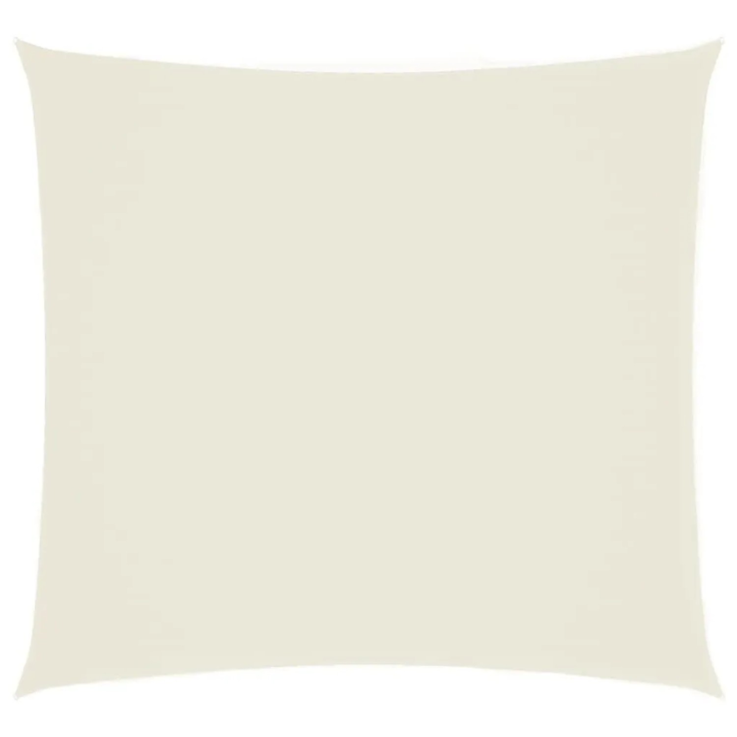 Furnicato Sonnensegel Oxford-gewebe Quadratisch 25x25 M Cremeweiß