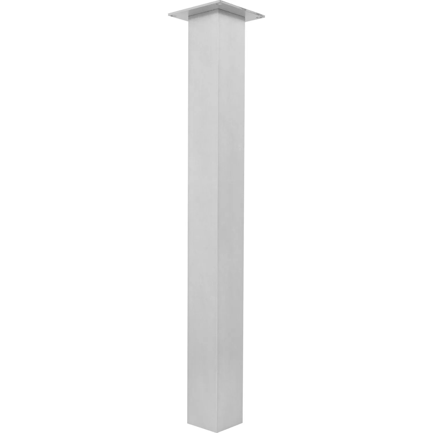 Simausrom Tischfuß 70x70x720 mm Aluminium Gebürstet