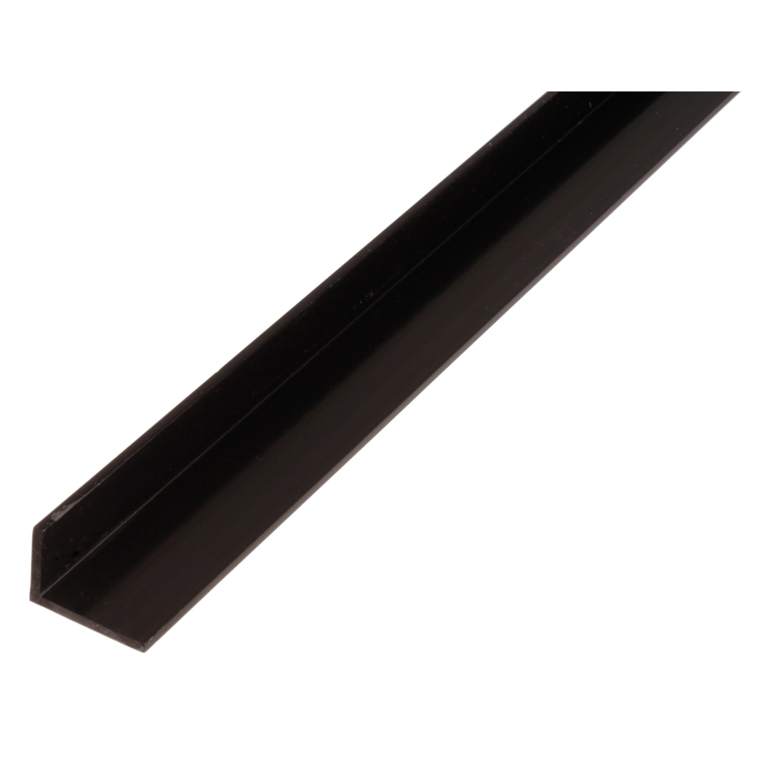 Winkelprofil ungleichschenklig Kunststoff 20 mm x 25 mm x 1.000 mm Schwarz